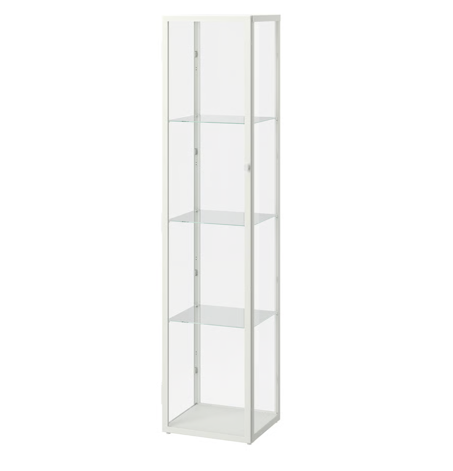 Glass-Door Cabinet with Lighting